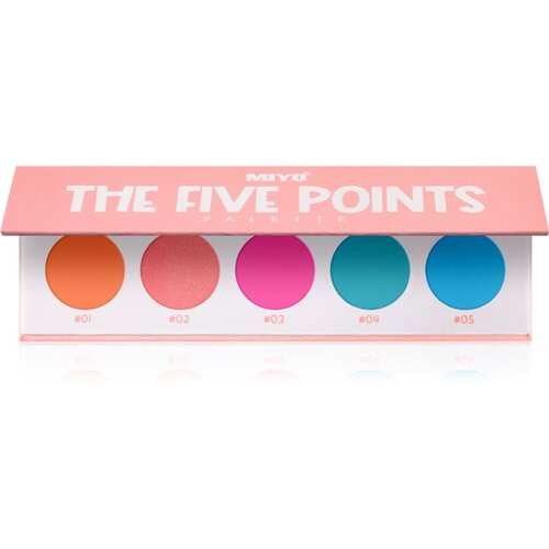 Miyo Eyeshadow The five points paleta sjenila za oči nijansa 06 Carnival 1 kom Cijene