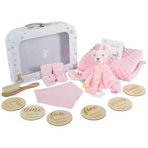 Cangaroo Poklon set za bebe 6u1 Bearli – Pink Cene