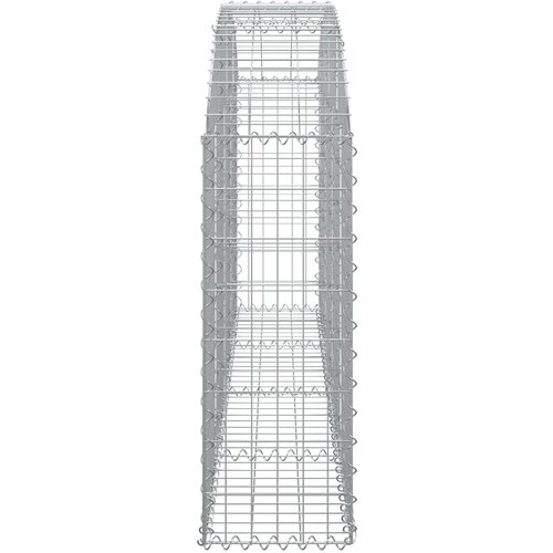  Gabionska ko&amp;scaron;ara s lukom 200 x 30 x 80/100 cm pocinčano željezo Slike