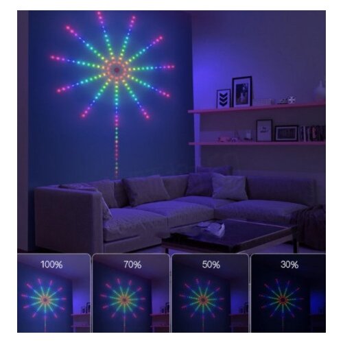  RGB LED vatromet, 10x0.5m+1x1.5m, 156 LED, DC LVT-50/156 Cene