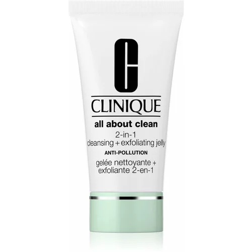 Clinique All About Clean 2-in-1 Cleansing + Exfoliating Jelly eksfolijacijski gel za čišćenje 150 ml