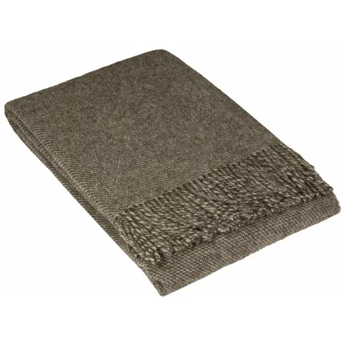 LANZARETTI smeđi vuneni prekrivač Premium, 140 x 200 cm