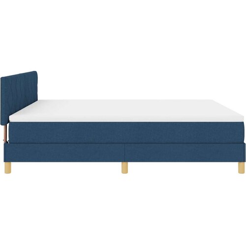 VidaXL Box Spring krevet s madracem plav i 180x200 cm tkanine Slike