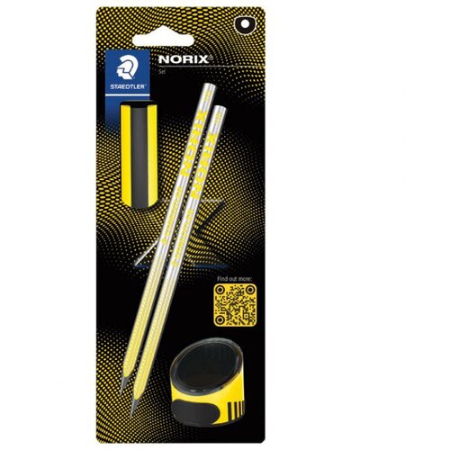 Olovka GRAFITNA HB NORIX PK2 PLUS GUMICA PLUS ŠILJILO STAEDTLER 181 SBK2-1 ŽUTA BLISTER Cene