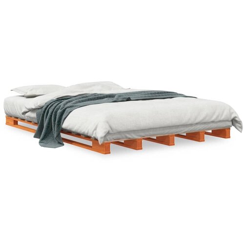 vidaXL Krevet od paleta voštano smeđi 140x200 cm od masivne borovine Cene