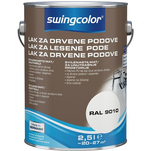 SWINGCOLOR Lak za lesene pode (barva: bela; 2,5 l) Cene