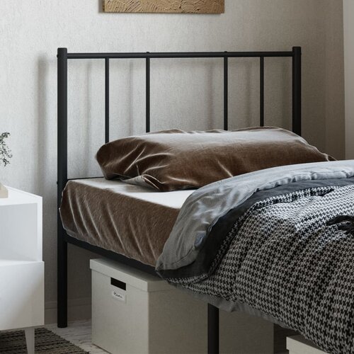 vidaXL Metalno uzglavlje crno 80 cm Cene