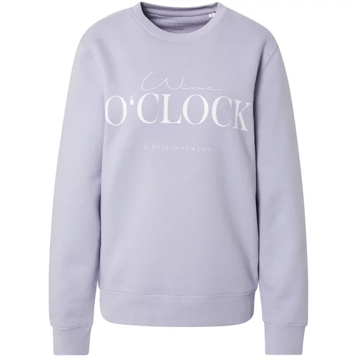 EINSTEIN & NEWTON Sweater majica 'Wine oClock' lavanda / bijela