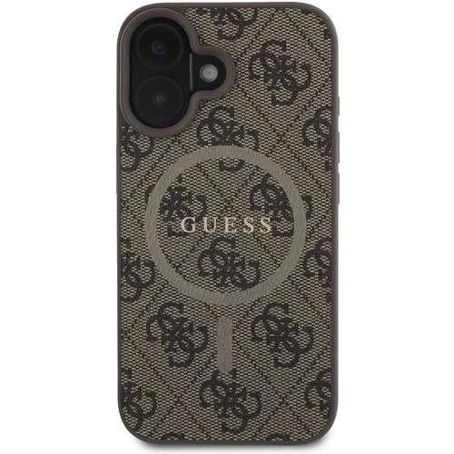 Guess Zaščitni ovitek za iPhone 16 Plus MagSafe Printed 4G, Rjava, (21731040)