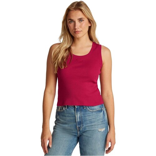 Tommy Jeans Majice &amp;amp; Polo majice DW0DW21369 Rdeča Slike