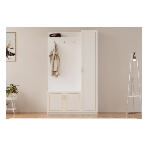 Hanah home Ormarić za hodnik Rb-092, 120x200x35 cm, Bijeli Cene