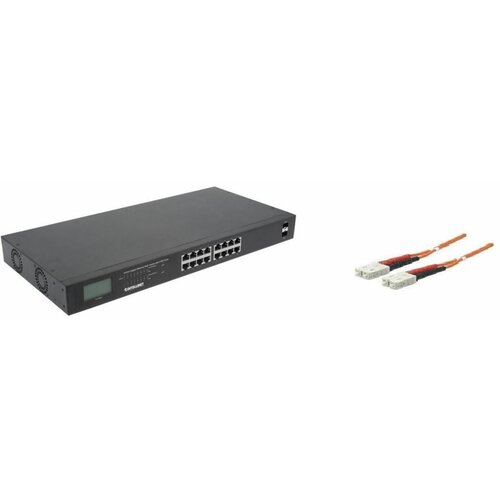 Intellinet switch 16-Port 2SFP poe 370W + 470032 Cene