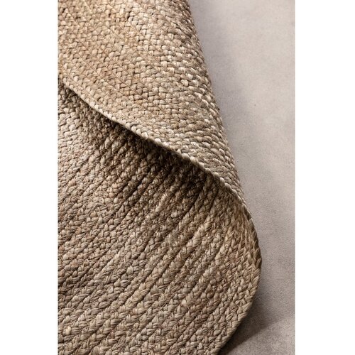 Hanse Home Obojestranska okrogla preproga iz jute &amp;oslash; 100 cm Braided Grey &amp;ndash; Slike