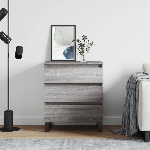 The Living Store Komoda siva sonoma 60x35x70 cm inženirski les - Komoda, (21663432) Slike