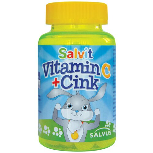 Salvit bombone vitamin c+cink 60 bombona Slike
