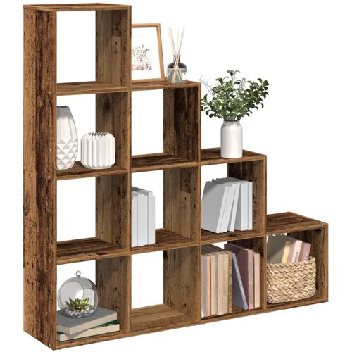 VidaXL Sobna pregrada/regal za knjige 4 razina 131,5x29x131,5cm drveni Slike