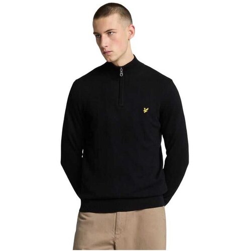 Lyle & Scott Lyle&scott - mu&scaron;ki džemper sa kratkim zipom Cene