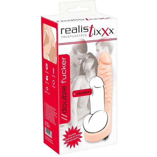 Realistixxx Prsten za penis sa vibrirajućim dildom Slike