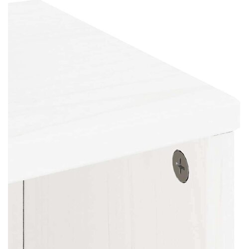 vidaXL Bočni ormarići 5 kom ODDA bijeli 40x24x79 cm puno drvo bor Cijene