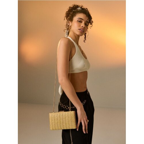 Sinsay Elegantna pletena clutch torbica s lancem Cijene
