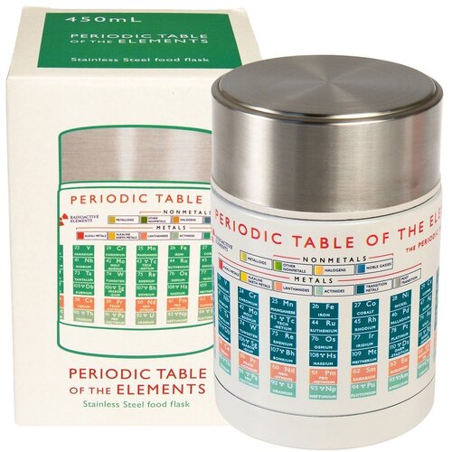 REX International Otro&amp;scaron;ka termovka za hrano v kremno beli in srebrni barvi 450 ml Periodic Table &amp;ndash; Slike
