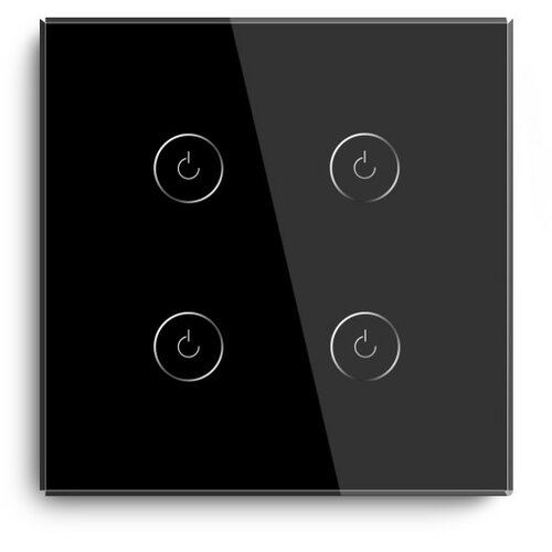 Tuya wi-fi pametni prekidač 4G crni (wifi touch switch) Slike