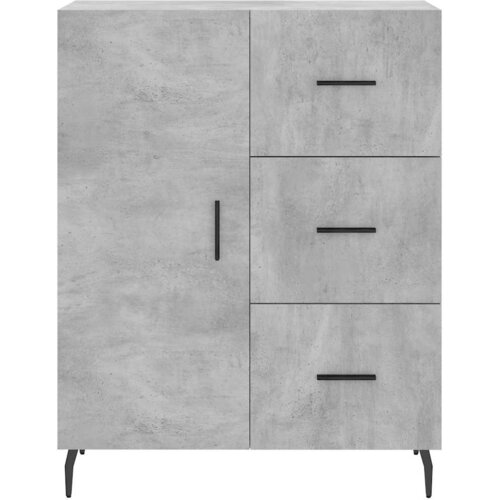  Komoda siva boja betona 69,5x34x90 cm od konstruiranog drva Slike