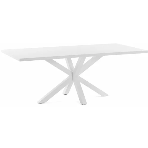 Kave Home bijeli stol za blagovanje arya, 160 x 100 cm