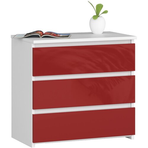 AKORD SZAFKA NOCNA CL3 60 cm PK BIAŁA / CZERWONY POŁYSK, (21736919) Cene