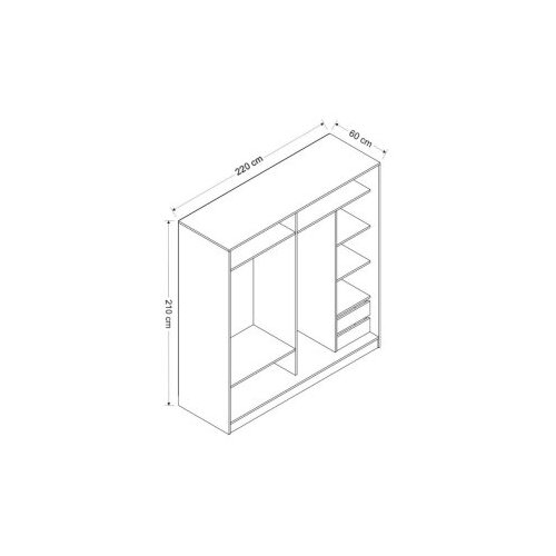 Hanah home kale - 7169 dore wardrobe Slike