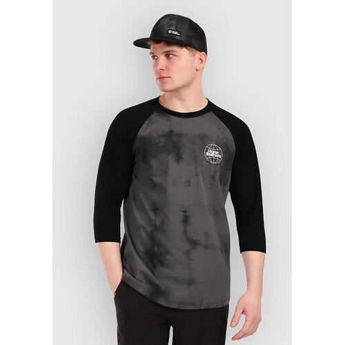 Horsefeathers Global Raglan Majica z dolgimi rokavi black / tie dye Cene