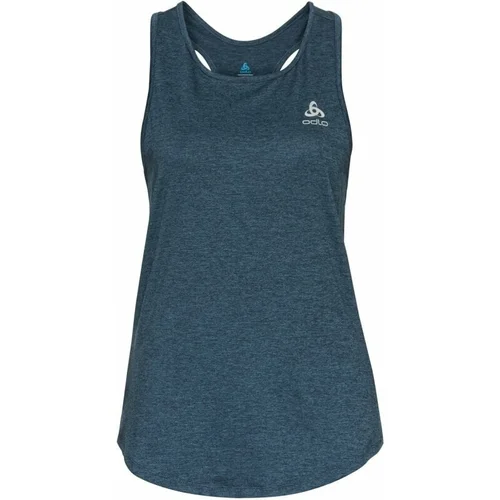 Odlo Women's Run Easy Tank Blue Wing Teal Melange L Tekaška majica brez rokavov