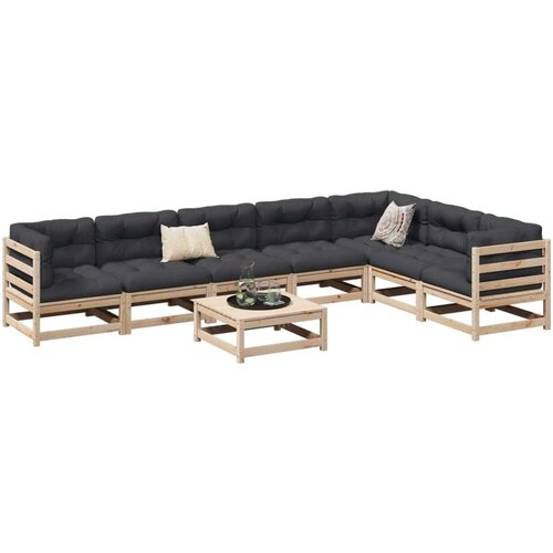  8-dijelni set vrtnih sofa od masivne borovine Cene