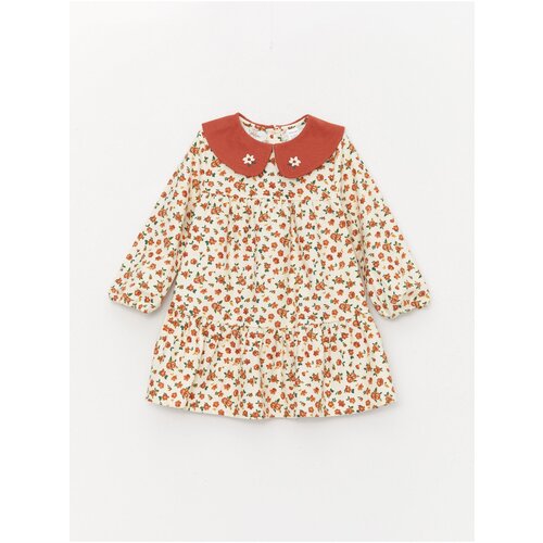 LC Waikiki Baby Girl Dress with a Long Sleeve, Baby Collar Slike