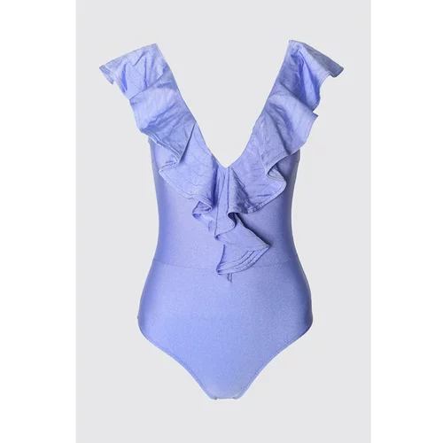 Trendyol Ženski jednodijelni kupaći kostim Frill detailed