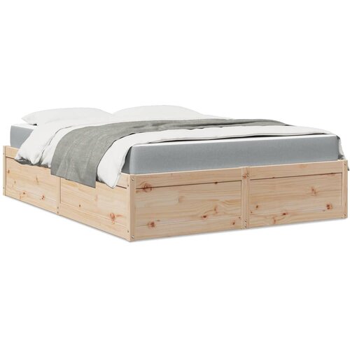 vidaXL Krevet s madracem 140x200 cm od masivne borovine Cijene