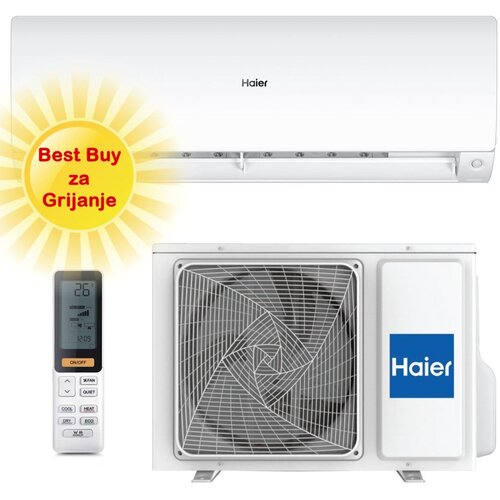 Haier KLIMA UREĐAJ 3,5kW AS35S2SF1FA-WH/1U35MEHFRA-1 - Flexis Plus, za prostor do 35m2, A+++ energetska klasa Cijene
