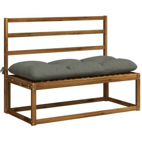  Jastučići za klupe VIANEN 2 kom. 100% poliester Siva - Siva 110 x 50 x 12 cm Slike