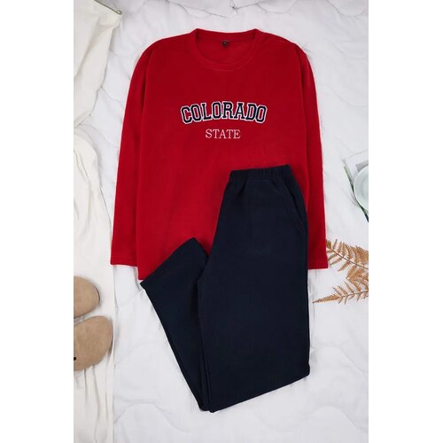 Trendyol mu&scaron;ki set pidžama Tmnaw26Pt00038, burgundac-bordo Cene