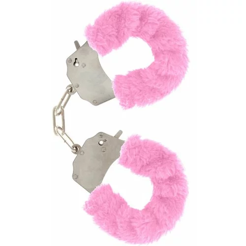 Toy Joy Lisice Furry Fun Cuffs-Roza