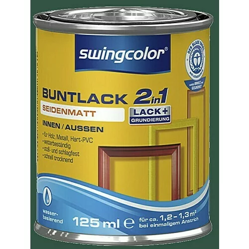 SWINGCOLOR Barvni lak 2v1 Swingcolor (mah zelena, svilnato mat, 125 ml)