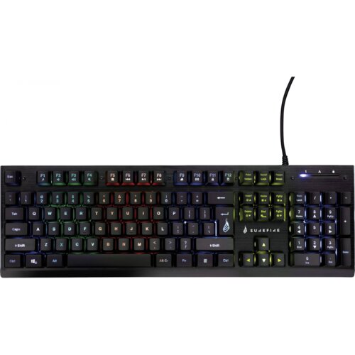 Surefire KingPin X2 tipkovnica Igranje USB AZERTY Francuski Crno, Metalno Slike