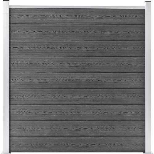 vidaXL Vrtna ograja WPC 180x186 cm siva Cene