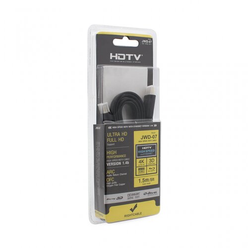  JWD-07 Kabl Flet HDMI na HDMI, 1.5m Slike