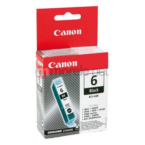Canon BCI-6BK black SECU spremnik s tintom Original Crno Slike