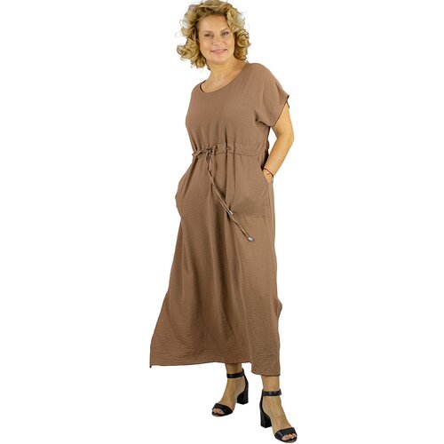 Pri Long maxi dress with waist tie "Summer Elegance" Cene