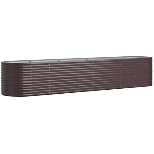 VidaXL Visoka greda iz pra&amp;scaron;no premazanega jekla 368x80x68 cm rjava, (20707288) Slike