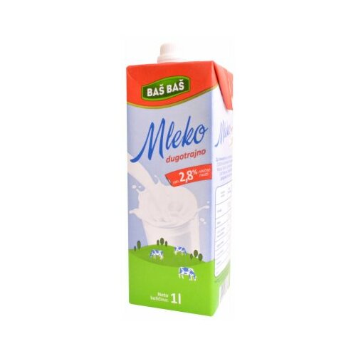 Baš Baš Mleko dugotrajno 2,8% MM 1L tetra brik Cene