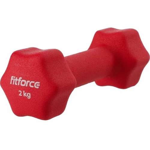 Fitforce FDBN 2 KG Bučica za jednu ruku, crvena, veličina