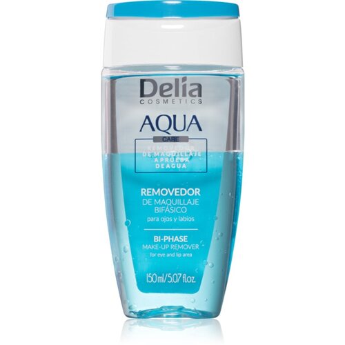 Delia Cosmetics Aqua dvofazni odstranjevalec ličil za okoli oči in ustnic 150 ml Cene
